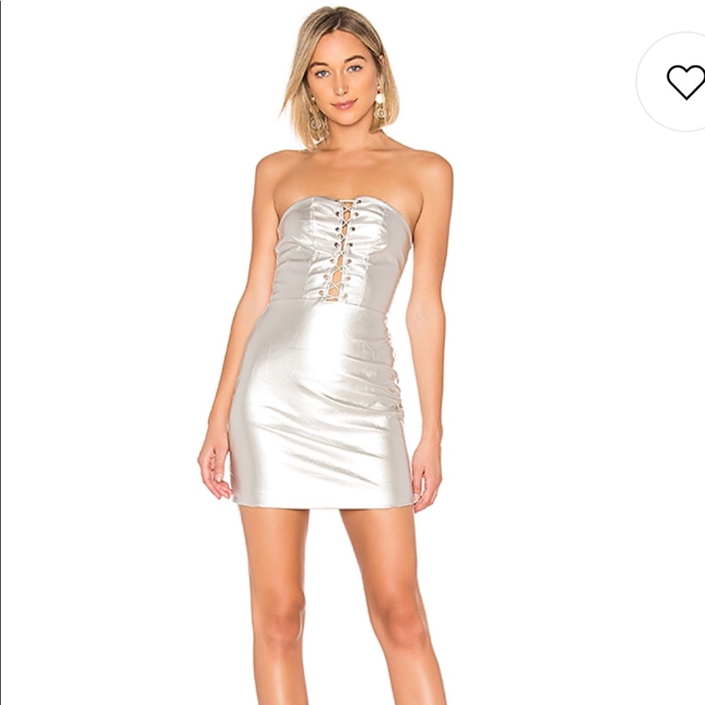 Revolve Silver Dress - image 1